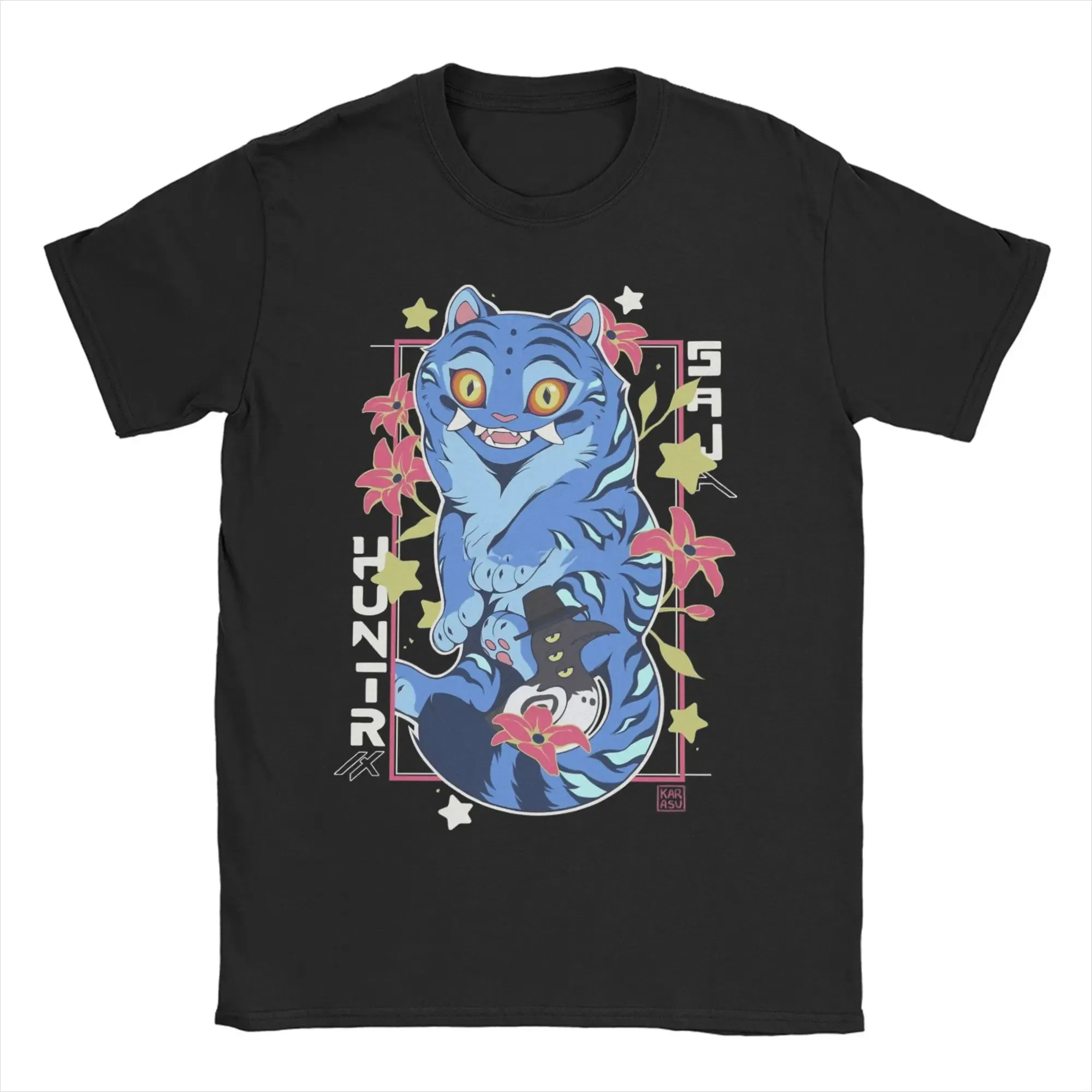 Color: Navy Blue, Size: 5XL - Men Women T-Shirts Kpop Demon Hunters Zoey Huntrix Amazing Cotton Tees Short Sleeve  T Shirt O Neck Clothes Printing