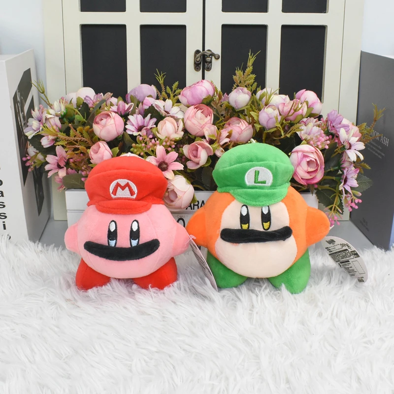 Color: Sky blue - Kirby King Dedede Waddle Dee Meta Knight Elfilin Plush Toy Kawaii Cartoon Peluche Doll for Kids Birthday Christmas Gift
