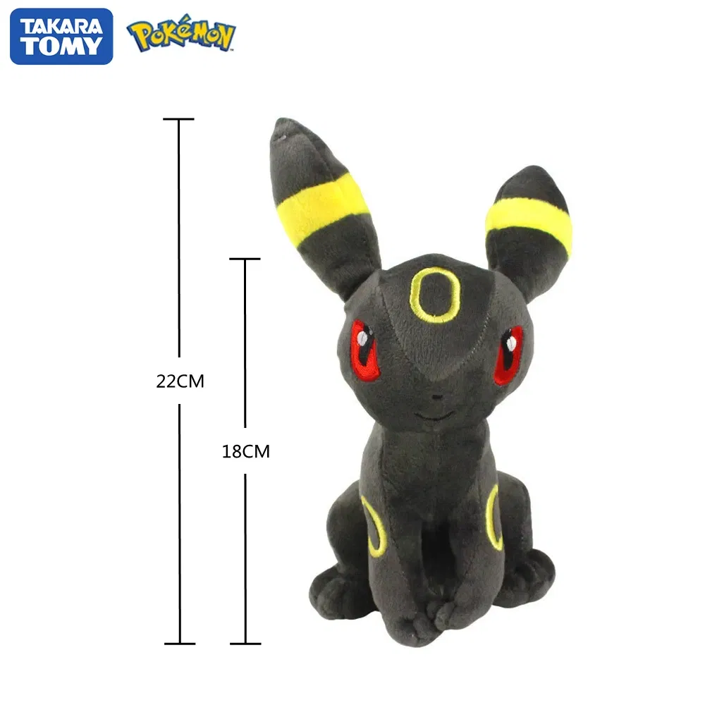 Color: MAROON - Pokemon Stuffed Plush Doll Toy 20CM Pikachu Eevee Glaceon Leafeon Umbreon Espeon Jolteon Vaporeon Flareon Pet Elves Gift