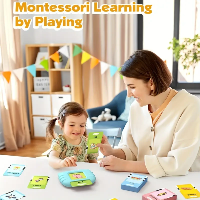 Interactive Flash Card Toy - 112 Double-Sided Talking Cards