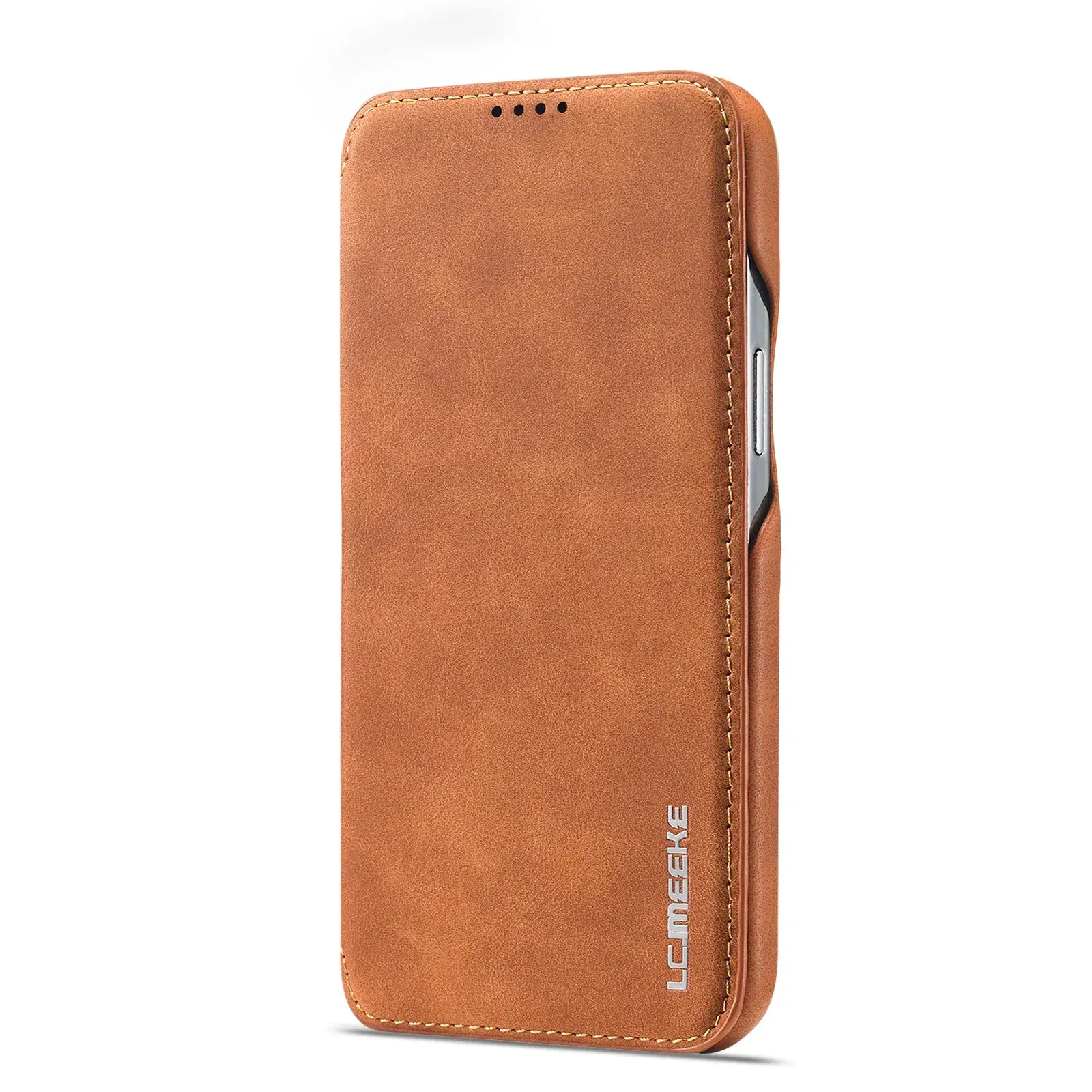 Color: Brown, Compatibility by Model: iPhone XS - Leather Flip Wallet Phone Cover for IPhone 17E 14 15 16 Pro Max 13 12 Mini 11 XS X XR 8 7 Plus SE 2022 Slim Card Slots Book Bag