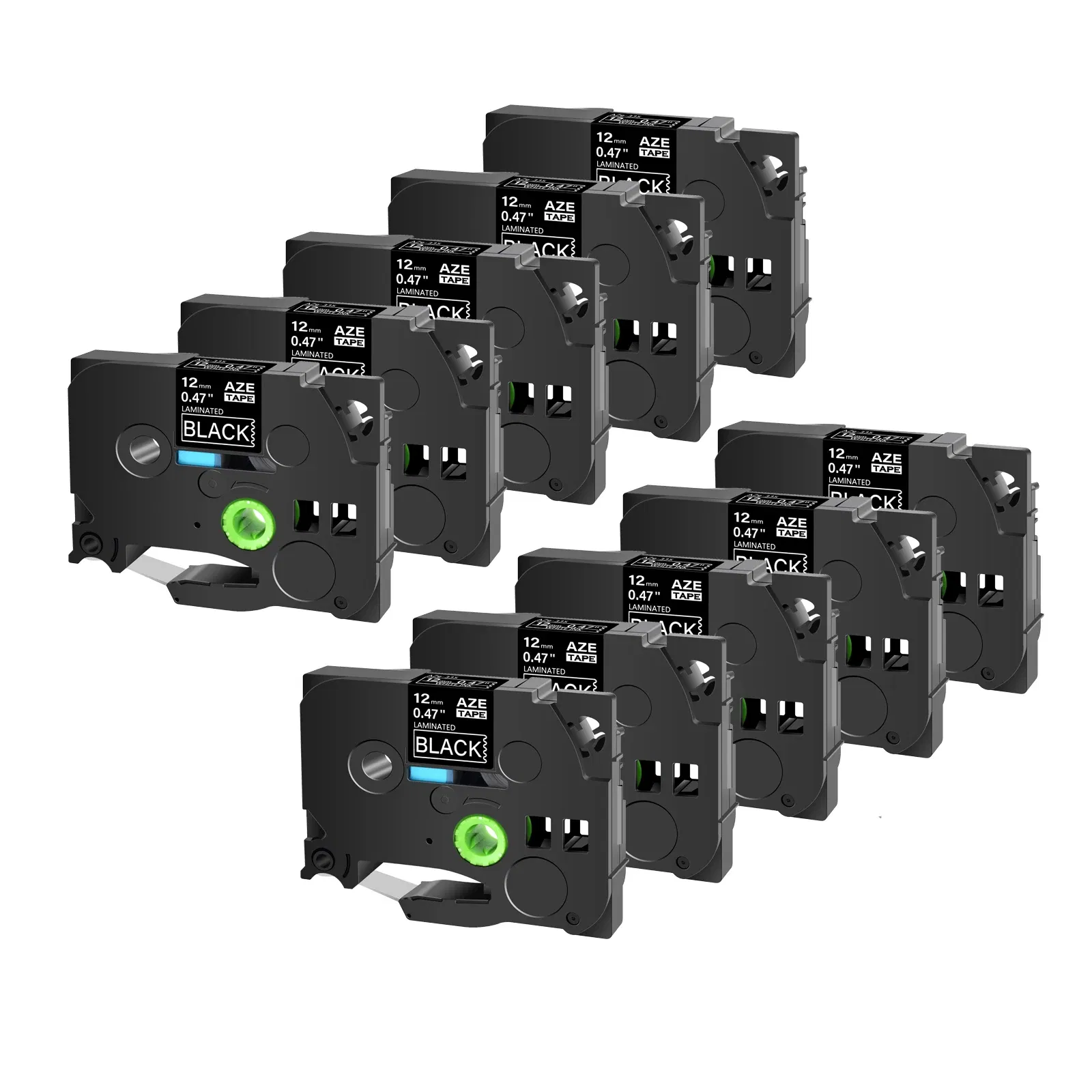 Color: light yellow, Width: 18mm - Greencycle 10PK TZe 231 Label cassettes Compatible for Brother Ptouch Printer Black on white Label tape 6mm 9mm 12mm 18mm 24mm