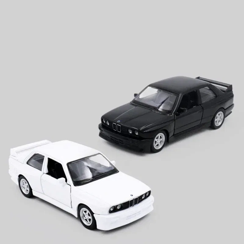 Color: PURPLE - 1:36 BMW M3 E30 1987 Porsche 911 Turbo Audi Quattro Alloy Car Model Diecasts & Toy Vehicles Collect Car Toy Boy Birthday gifts