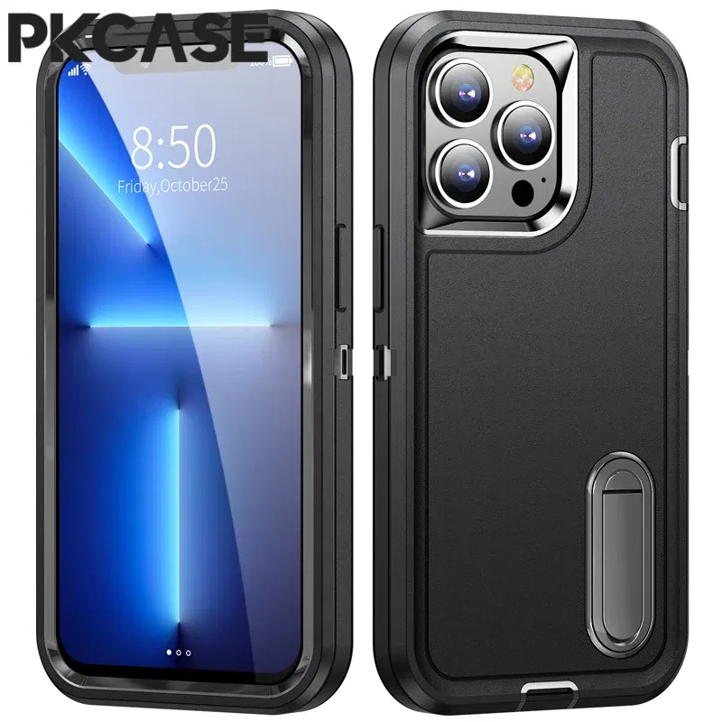 Color: Beige, Material: Cotton Fabric - PKCASE Shockproof Case For iPhone 13 Mini 12 11 Pro Max 6 7 8 Plus Bracket Protective Cover For iPhone X XS XR SE 2020 2022