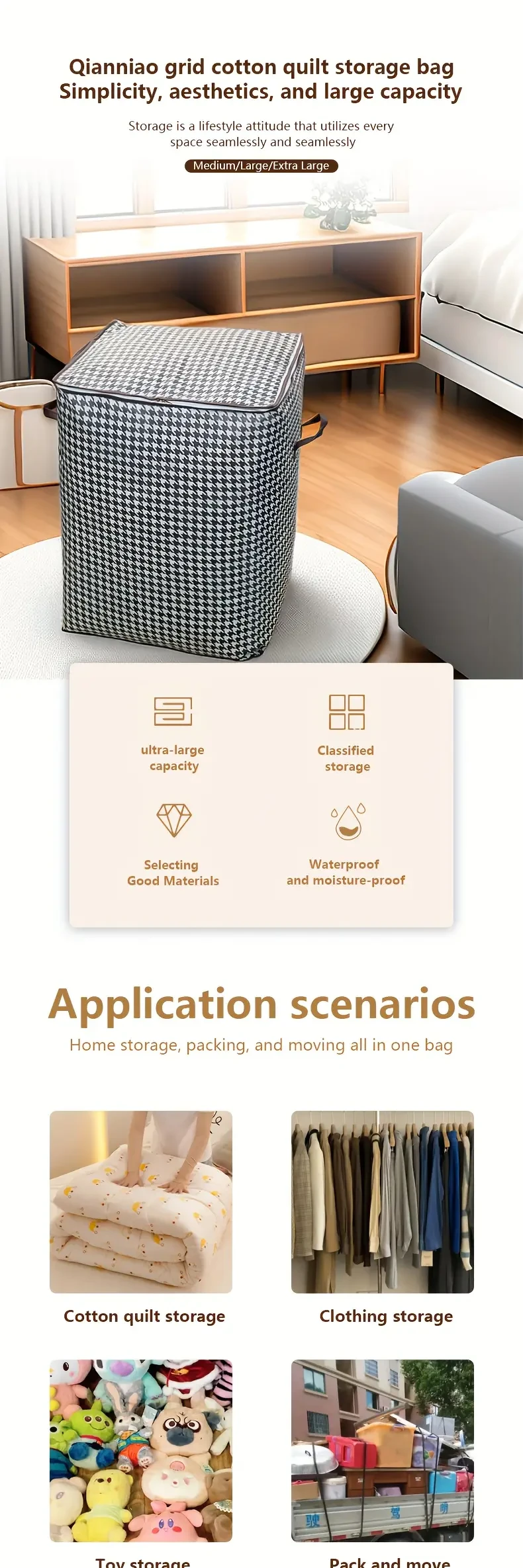 Large Capacity Storage Bag,