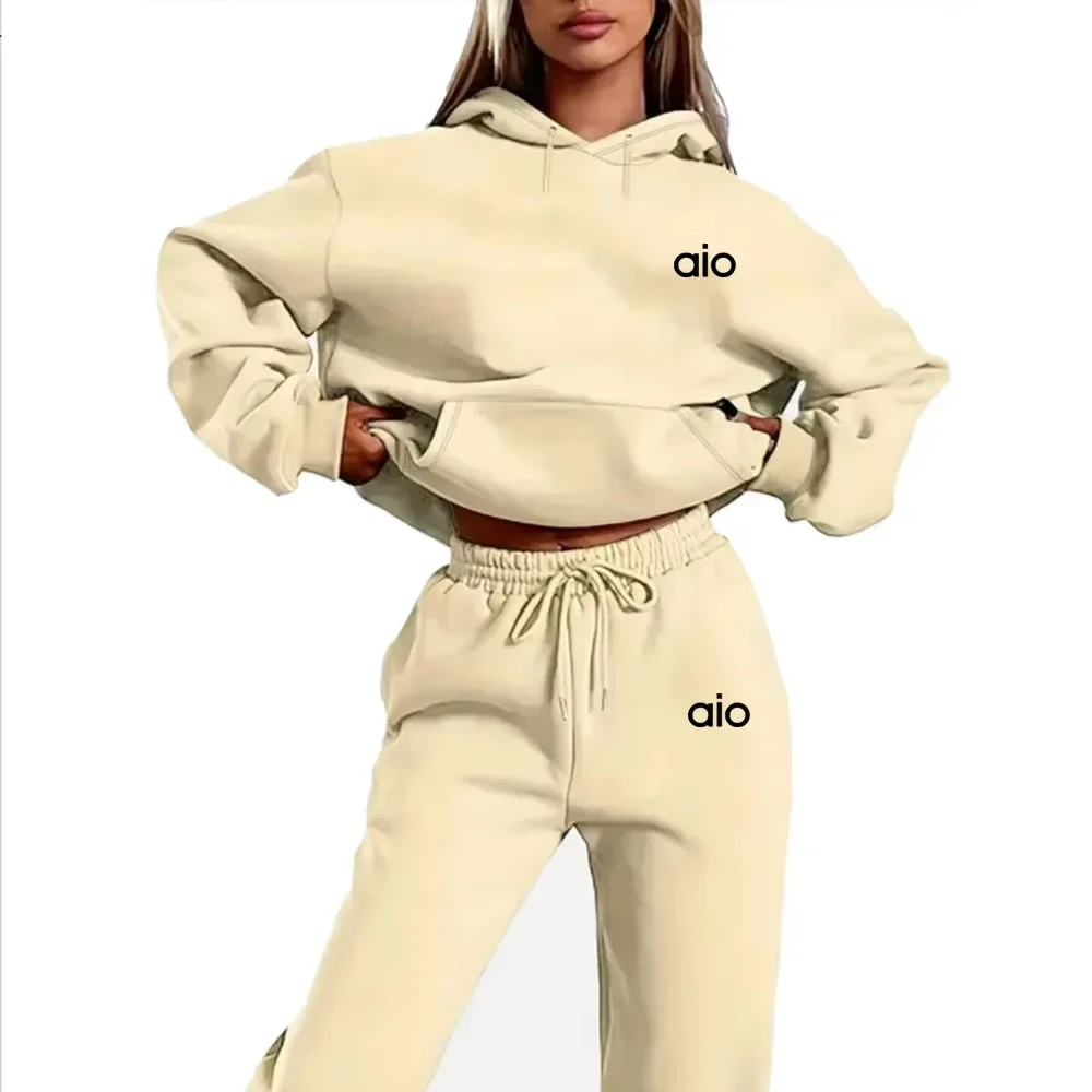 Color: Red, Size: XXL, Ships From: CHINA - 2025 Autumn Winter Women's Sets 2pcs Hoodies Pants Suit Sports Outfits  Letter Print Aesthetic Clothes Ladies Tracksuit