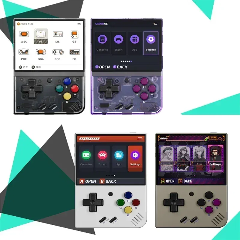 Color: Silver, Bundle: Bundle 1 - MIYOO Mini Plus Portable Retro Handheld Game Console V2 Mini+ IPS Screen Classic Video Game Console Linux System Children's Gift