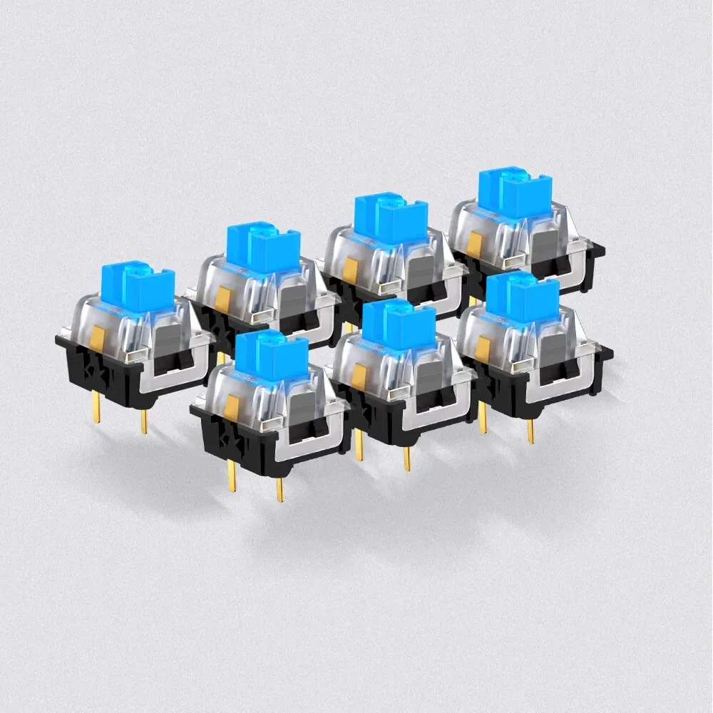 Color: BROWN, Axis Body: Brown Switch - REDRAGON SMD RGB MX Switch 3Pin Clicky Linear Tactile Silent Red Blue Black Brown Purple Switche For Backlit Mechanical Keyboard