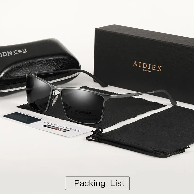 Lenses Color: Red, Frame Color: Ginger - Men's sunglasses myopia with diopter polarized prescription glasses UC400 retro anti-glare driving goggles square black shades