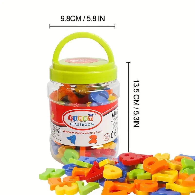 Magnetic Alphabet & Number Set - Educational Refrigerator Stickers