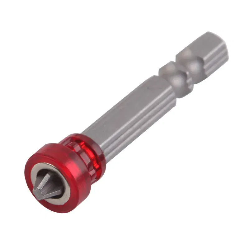 Color: PURPLE - Magnetic Screwdriver Bit PH2 Cross-head 1/4 Inch Hex Shank Screwdriver Holder Ring for House Working Electric Screwdriver Kit