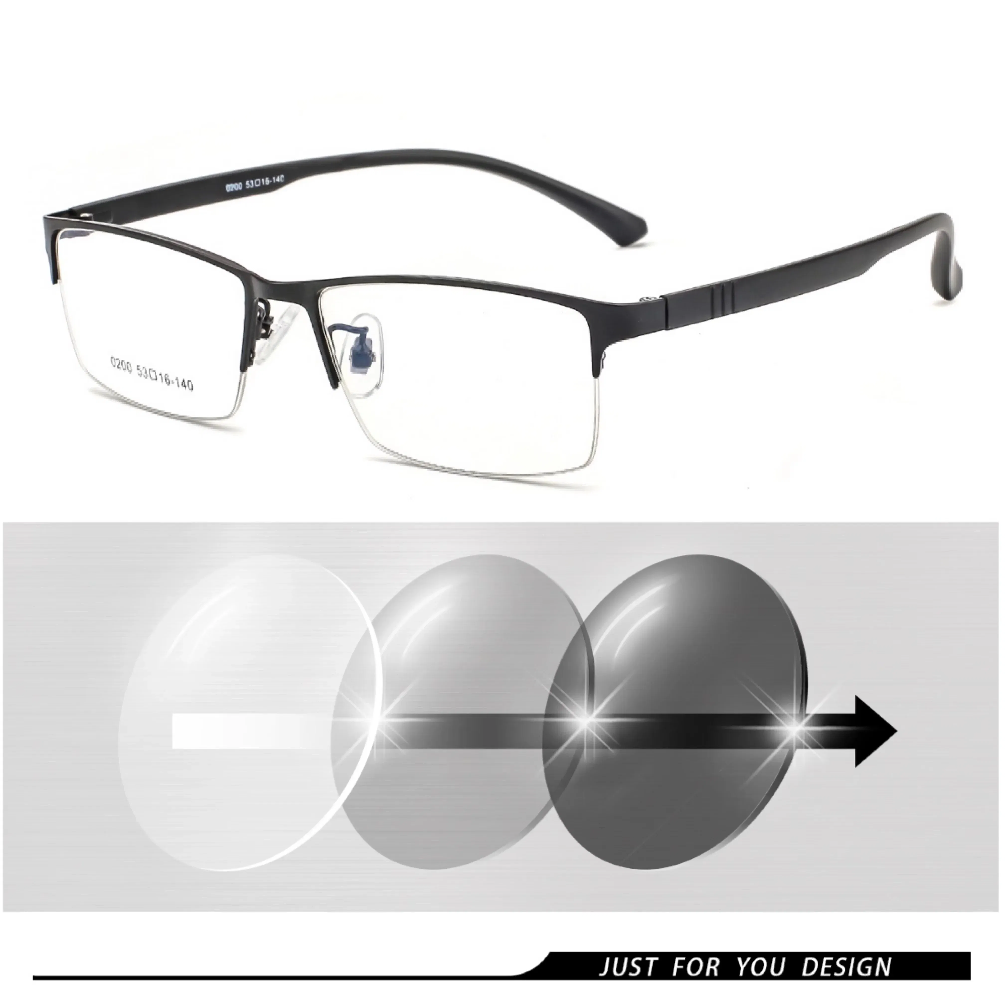 Frame Color: WHITE, Ships From: CHINA, Eye Prescription: +375 - Photochromic Sunglasses Chameleon Lens Myopia Blue Light Blocking Men's Computer Glasses Game for Sight +0.50 +0.75 +175 +2.5 +6