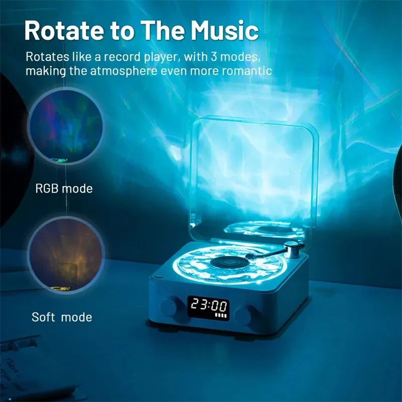 Retro Turntable Speaker Wireless Bluetooth 5.0
