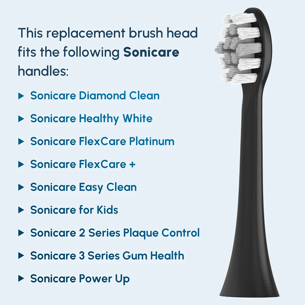 Color: Brown - Replacement Toothbrush Brush Heads Compatible with Philips Sonicare Professional Electric Toothbrush Pro1100 4100 5100 6100 9000