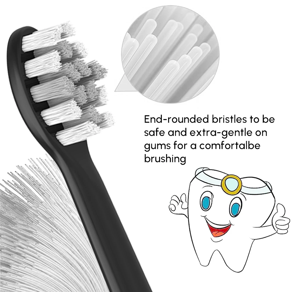 Color: Brown - Replacement Toothbrush Brush Heads Compatible with Philips Sonicare Professional Electric Toothbrush Pro1100 4100 5100 6100 9000