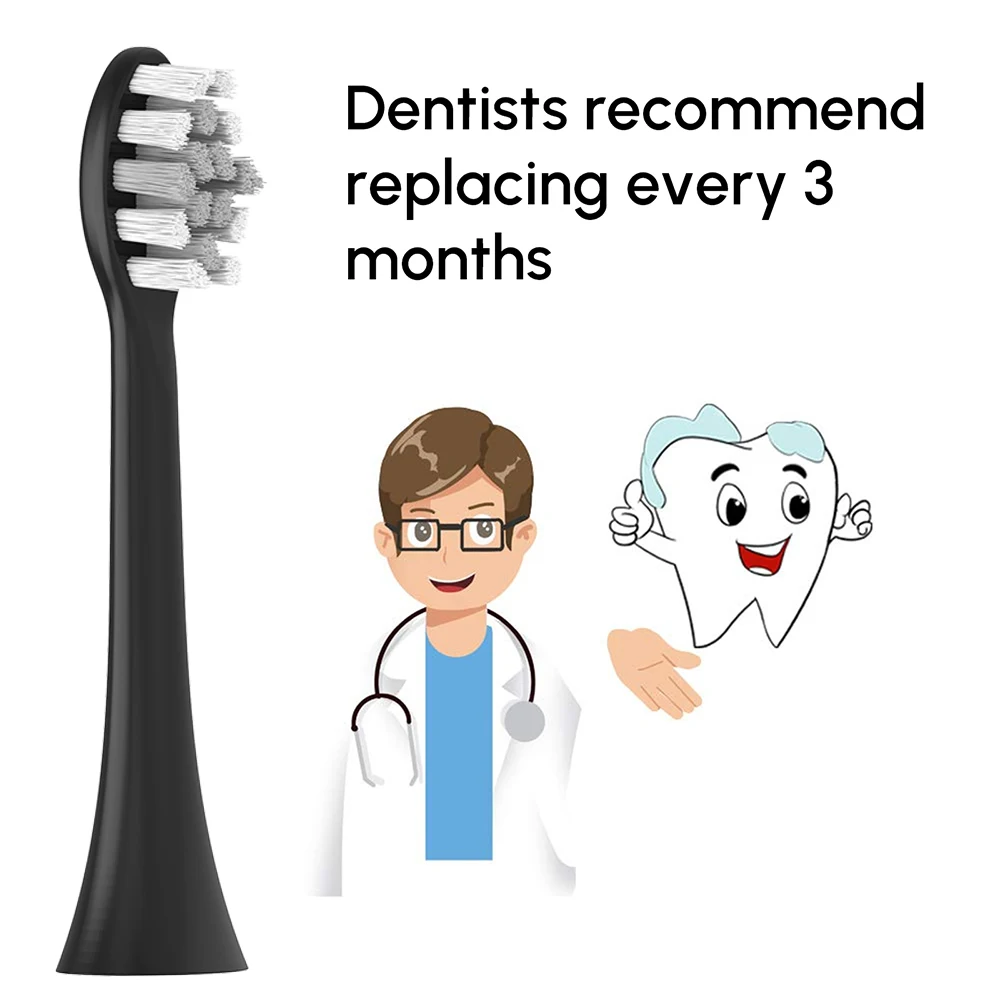 Color: Brown - Replacement Toothbrush Brush Heads Compatible with Philips Sonicare Professional Electric Toothbrush Pro1100 4100 5100 6100 9000