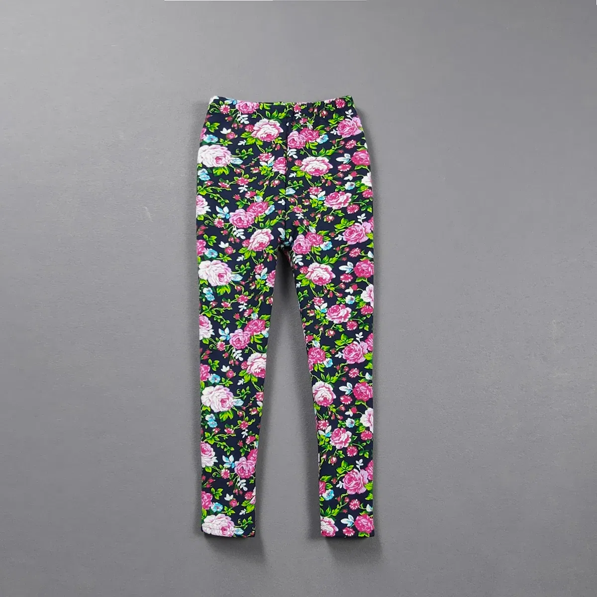 Color: Dark Grey, Kid Size: 5 - 2-11Y Girls' Pants Autumn and Winter Slim Fit Warm Bottom Pants Thickened Velvet Printed Children's Pants Baby Casual Pants