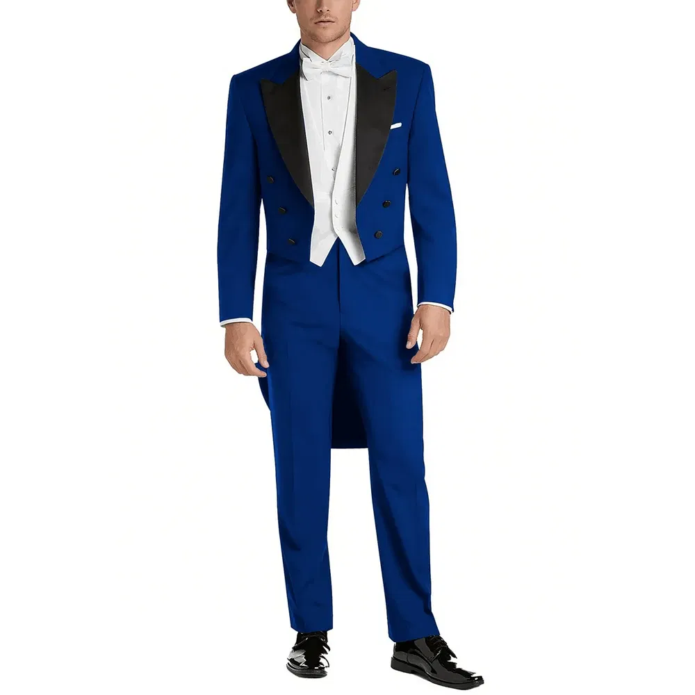 Color: Khaki, Size: 4XL - Italy Style Aristocratic Men Suit Three Pieces(Jacket+Pants+Vest) Hot-selling High-quality Double Breasted Male Clothing