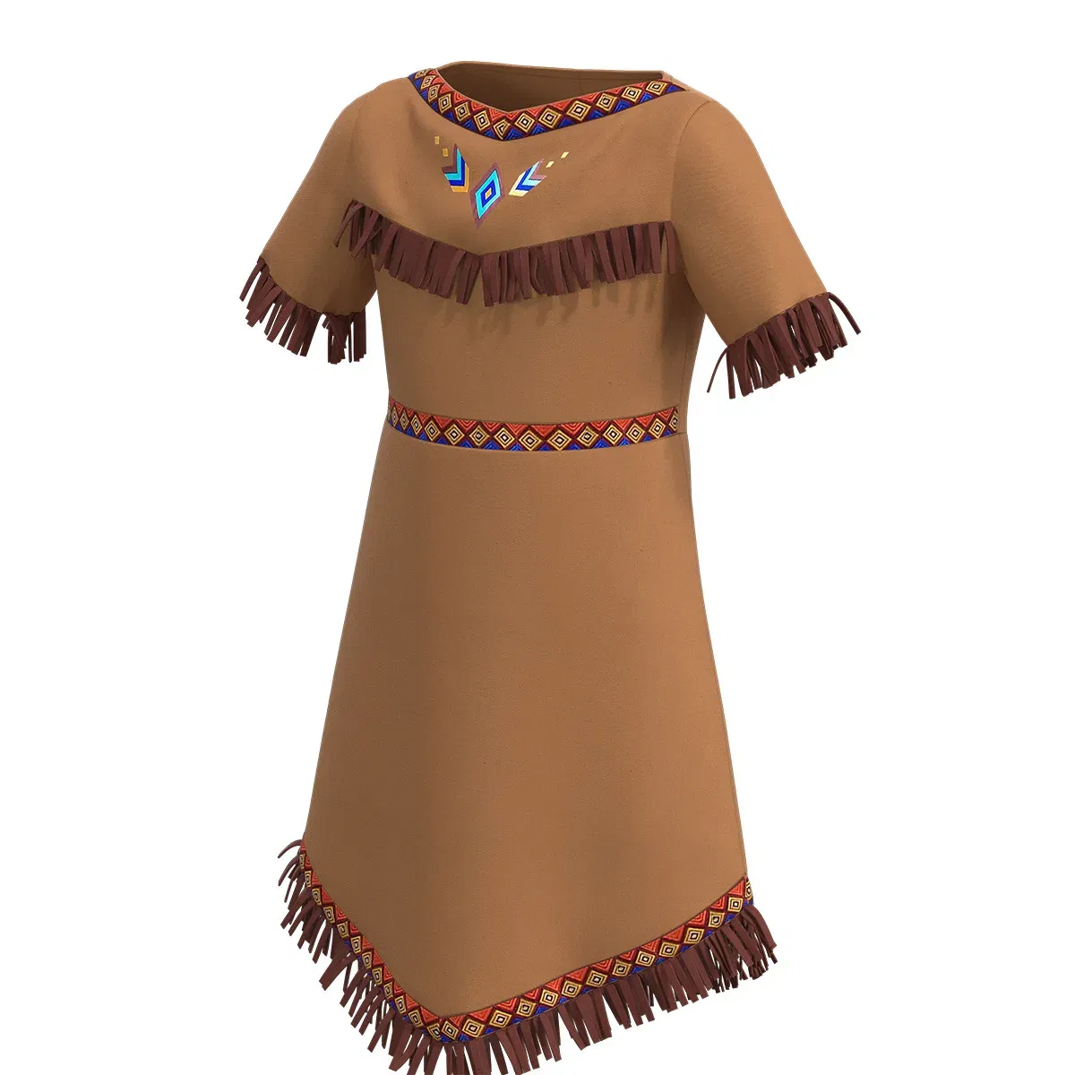 Color: Beige, Size: M - Women cosplay Indian Princess Costumes 2023 Adult Kids Girls Huntress Costume Christmas Halloween Party Mardi Gras Fancy Dress