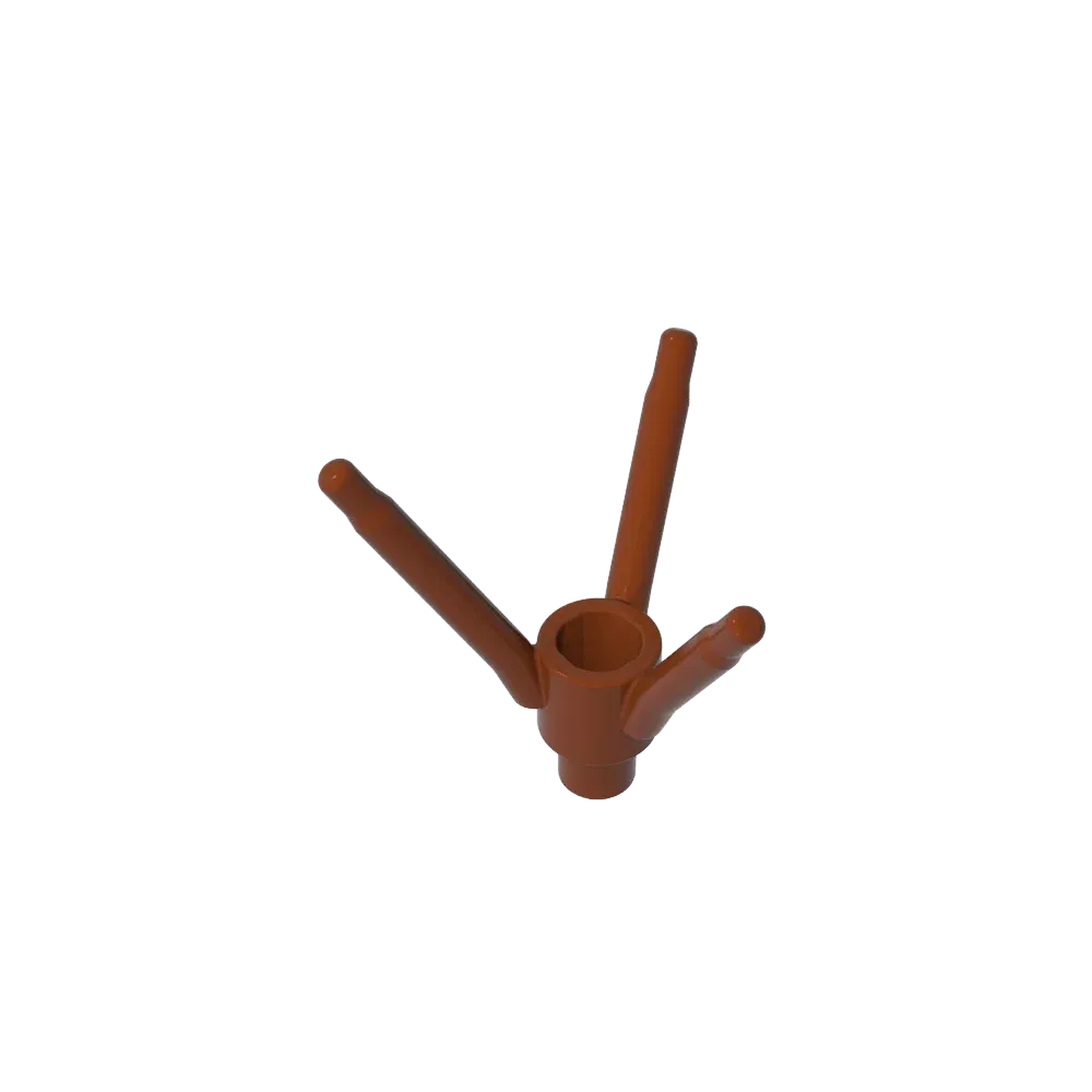 Color: WHITE - Gobricks GDS-90486 Plant, Flower Stem with Bottom Pin compatible with lego 24855 Assembles Building Blocks children's toys