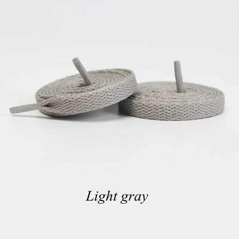 Color: GRAY, Ships From: CHINA, Length: 160cm - 1pair Classic Shoe Laces Flat Shoelaces Fit Fashion Solid Sports Shoelace Casual Unisex Shoe Strings Shoe Accessories
