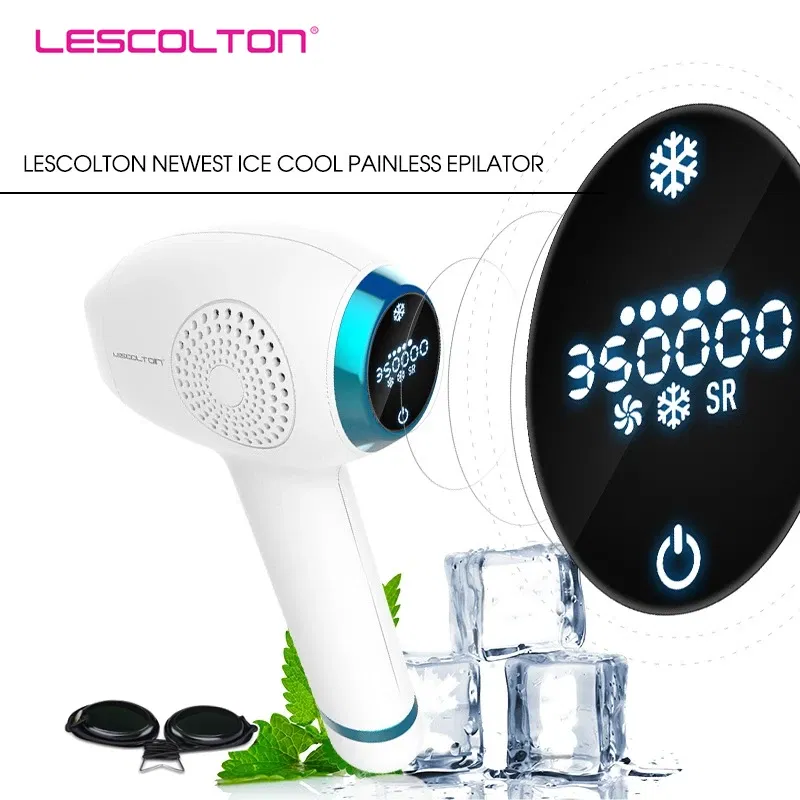 Color: Gold, Ships From: CHINA - Lescolton IPL Laser Permanent Hair Removal Device Bikini Trimmer Laser Epilator for Women Men Facial Armpit Bikini Beard Legs