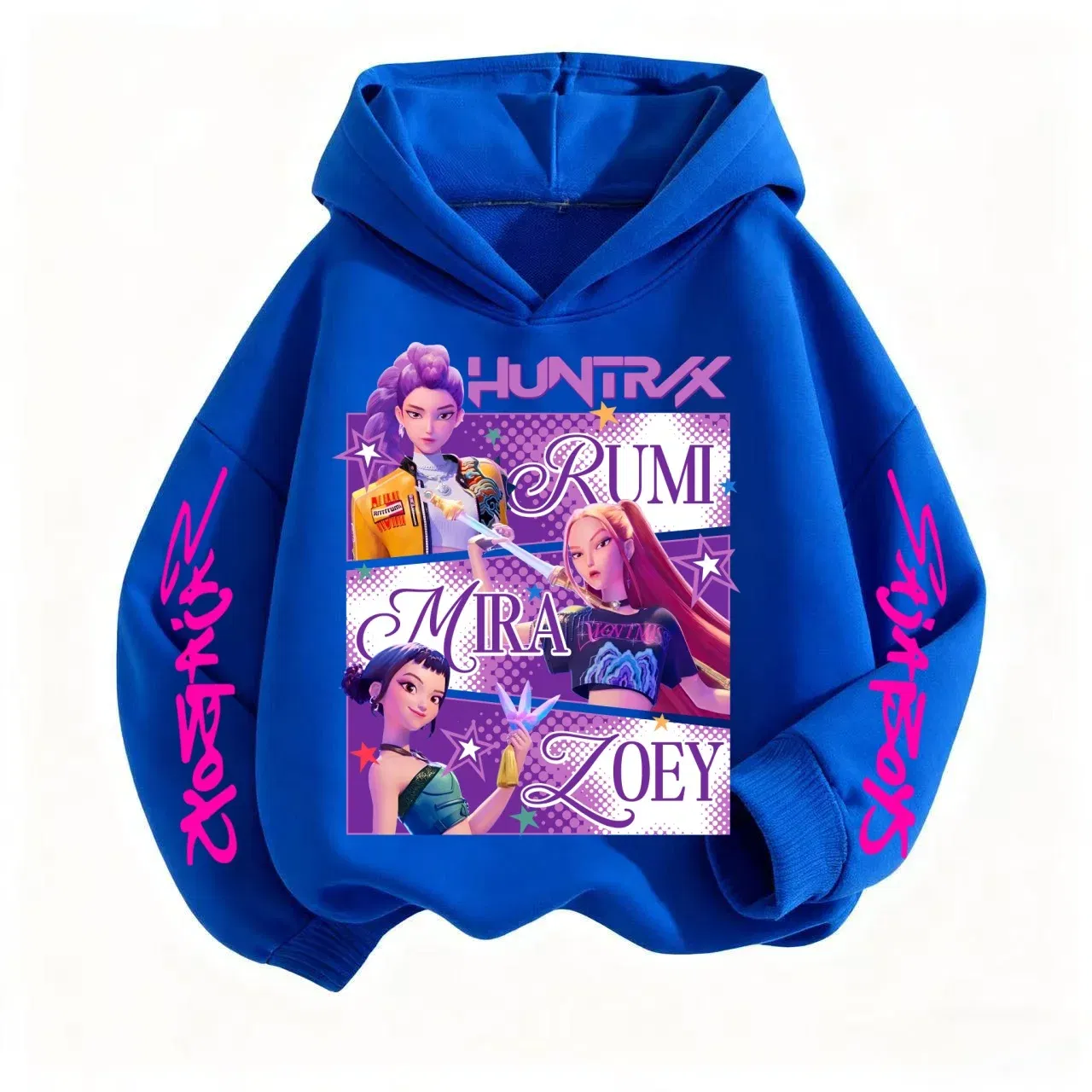 Color: Orange, Kid Size: 4 - Pure Cotton KPop Demon Hunters Mira Kids Hoodie Clothes Teen Boys Girls Clothing Fashion Clothes Spring Autumn Sweatshirt