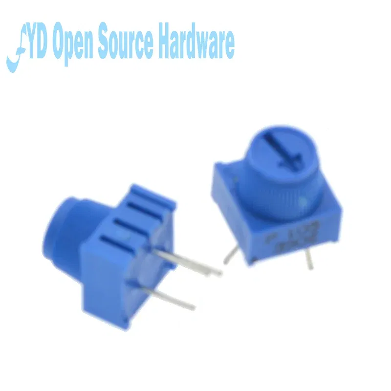 Resistance: 100K Ohm - 3386P-1-103 1k 2k 5k 10k 20k... 0.5W, 1/2W PC Pins Through Hole Trimmer Potentiometer Cermet 1 Turn Top Adjustment 5PCS/LOT