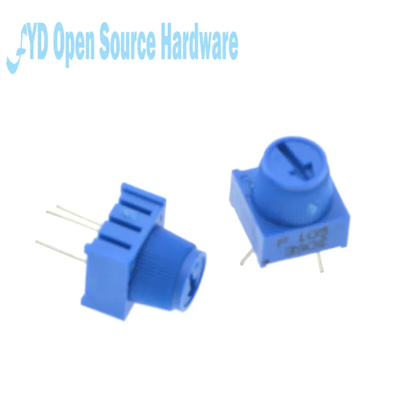 Resistance: 100K Ohm - 3386P-1-103 1k 2k 5k 10k 20k...  0.5W, 1/2W PC Pins Through Hole Trimmer Potentiometer Cermet 1 Turn Top Adjustment 5PCS/LOT