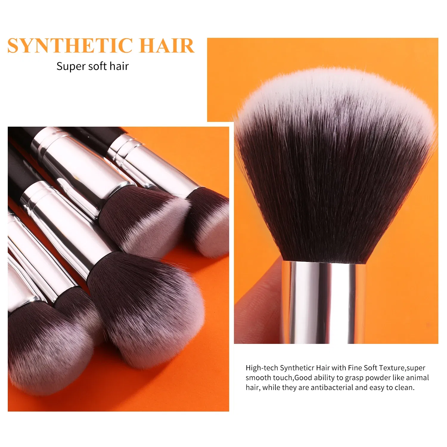 Handle Color: Red, Ships From: spain - BEILI Makeup Brush Set with Holder 30-42Pcs Professional Foundation Powder Blush Eyeshadow Blending Brushes Kit Make Up Tools