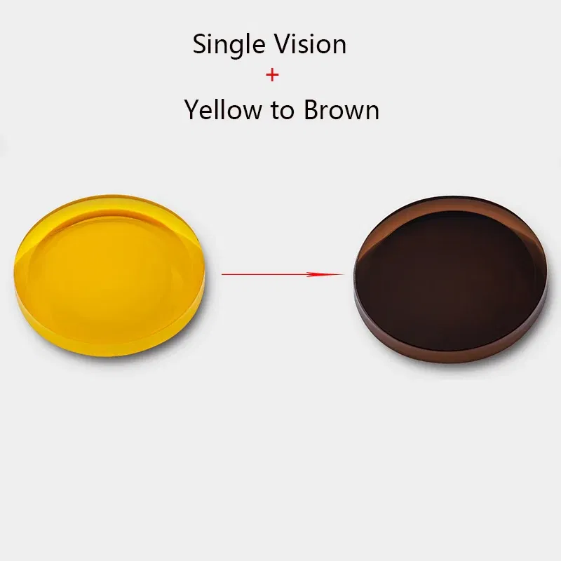 Lenses Color: GRAY, Lens Index: 1.56 - 2 PCs 1.56 1.61 1.67 Photochromic Polarized Prescription Glasses Lenses Myopia Progressive Sunglasses Lens Anti-reflection/glare