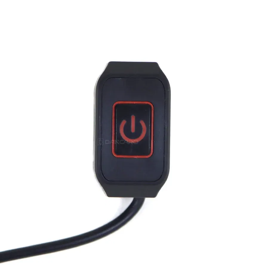 Color: Army Green - Motorcycle Handlebar Switch with LED Light 7/8'' 22mm Momentry Buttton for Electric Star Kill Waterproof Control Switch Button