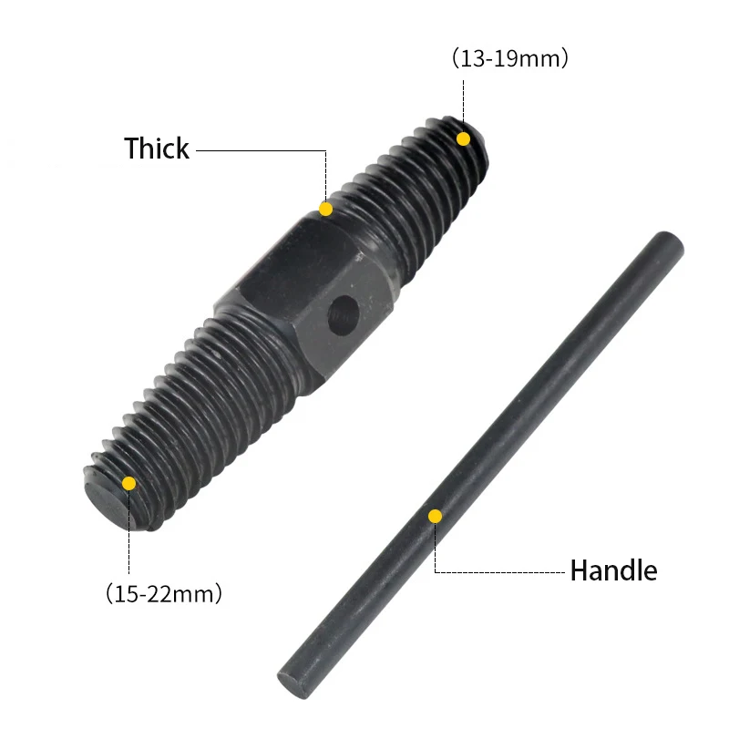 Double Head Screw Extractor Drill Bits Set Damaged Water Pipe Broken Bolt Screws Remover Tools Faucet Valve Thread Repair Taps