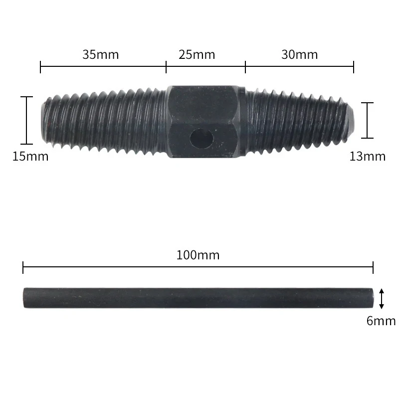 Double Head Screw Extractor Drill Bits Set Damaged Water Pipe Broken Bolt Screws Remover Tools Faucet Valve Thread Repair Taps