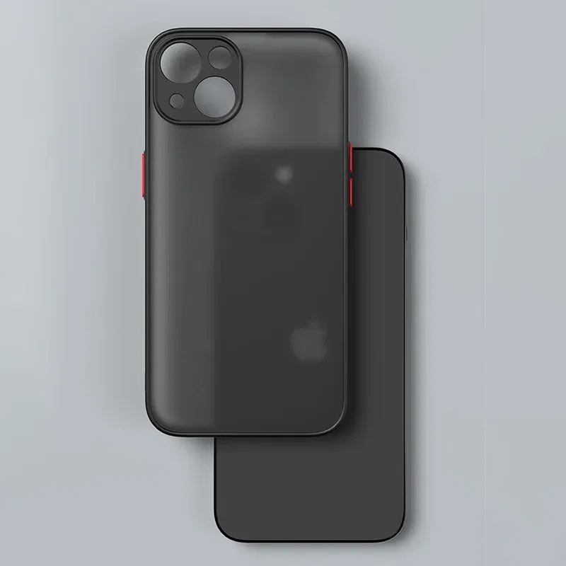 Material: Acrylic, Color: Sky blue - Matte Phone Case for IPhone 13 12 11 14 Pro Max Mini Luxury Soft Silicone Shockproof Case for IPhone X XS Max XR 15 7 8 Plus SE