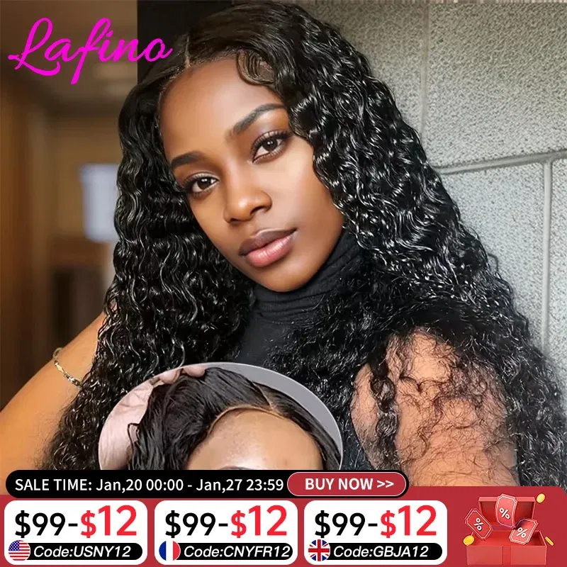 Hair Color: #6, Density: 190%, Ships From: CHINA, Stretched Length: 36inches - Glueless Wig Human Hair Ready To Wear Curly Wigs Human Hair Lace Frontal Wig Glueless Wig 100% Human Hair 5x5 Closure Wig