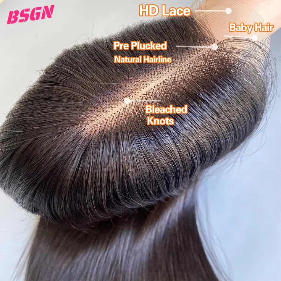 Color: T1B/613, Stretched Length: 26inches, Density: 240%, Lace Size: 13x4 - 26 28 30 180%straight hd lace frontal human hair wigs 13x4 HD Lace Frontal Human Hair Wigs For Women? 100% human hair pre-cut wig