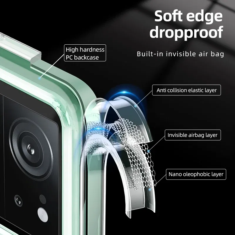 Color: Clear, Material: ABS - Matte & Clear Magnetic Wireless Charging Armor Magsafe Case For Xiaomi 14 13T Mi 13T 14 Mi13T Pro Military Shockproof Back Cover