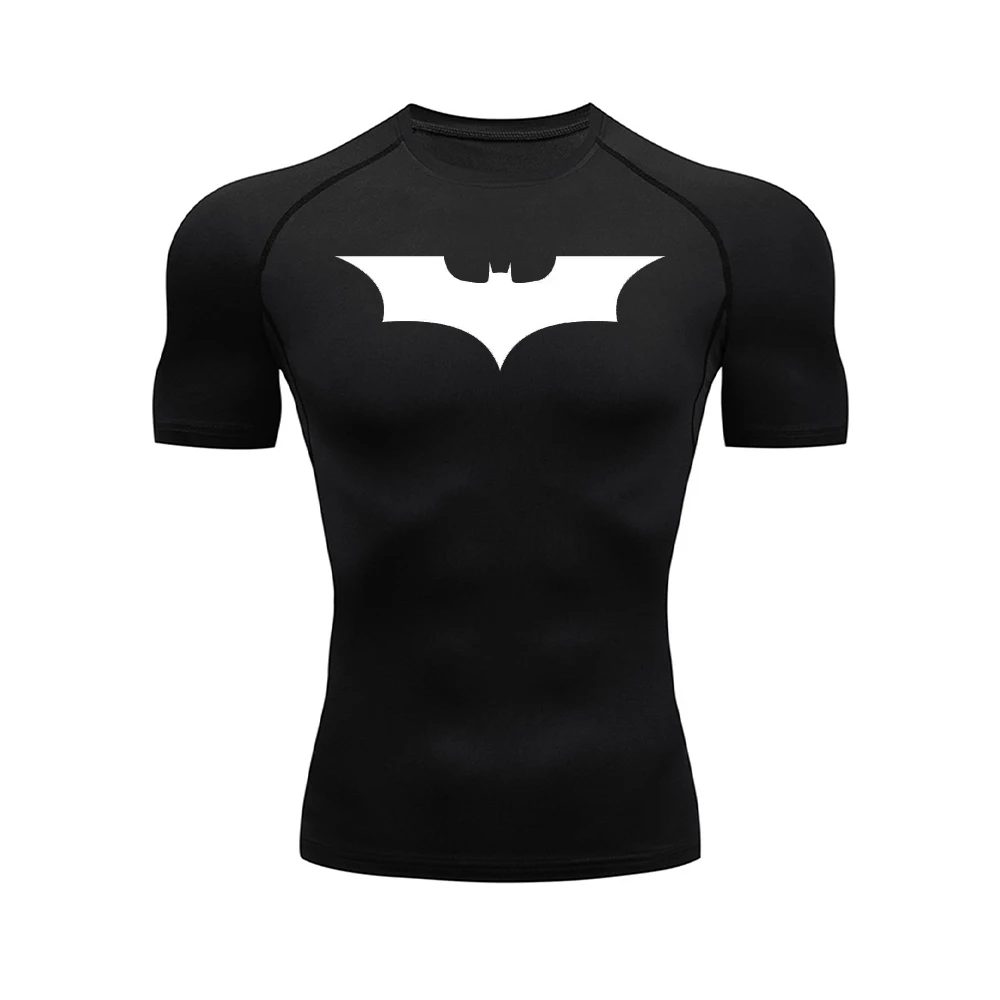 Color: GRAY, Size: XL - Men's Athletic Compression Shirts Athletic Quick Dry Breathable Rash Guard Athletic Tight Workout Tops Summer Men