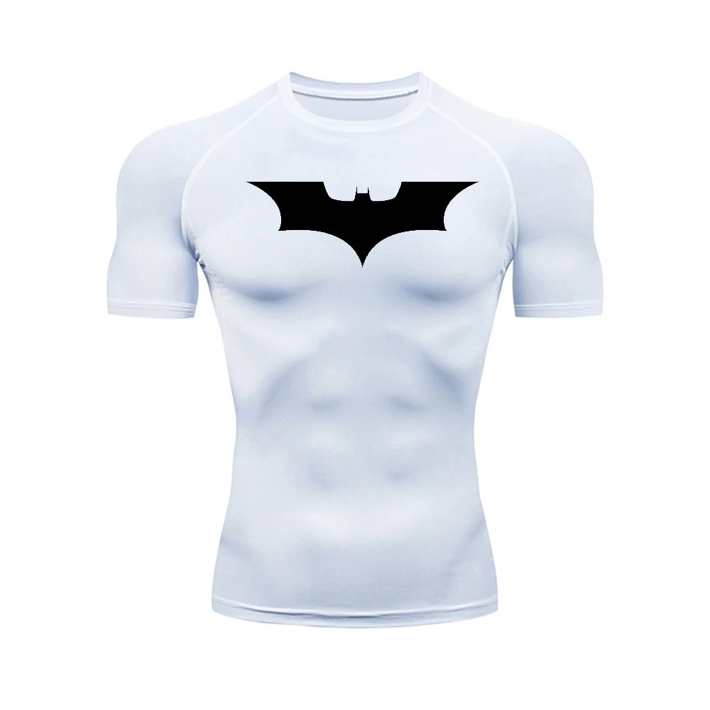Color: GRAY, Size: XL - Men's Athletic Compression Shirts Athletic Quick Dry Breathable Rash Guard Athletic Tight Workout Tops Summer Men