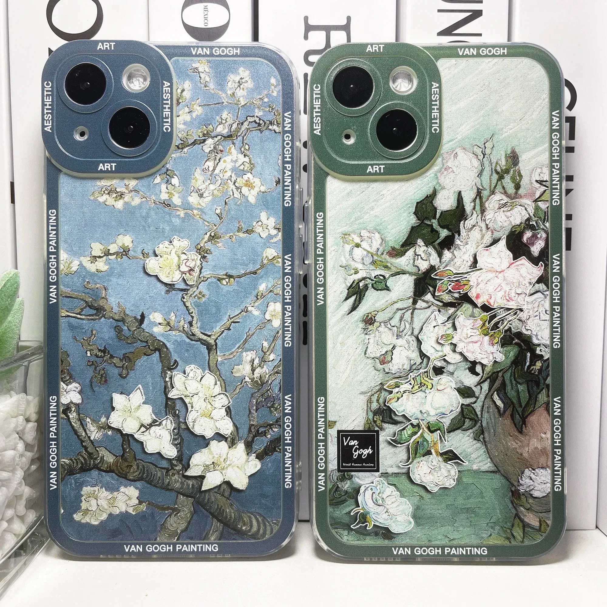 Color: Clear, Material: Plastic - Van Gogh Art Aesthetic Phone Case For iPhone 16 15 14 13 12 11 Pro Max Mini XS X XR SE 8 7 Plus Sunflowers The Starry Night