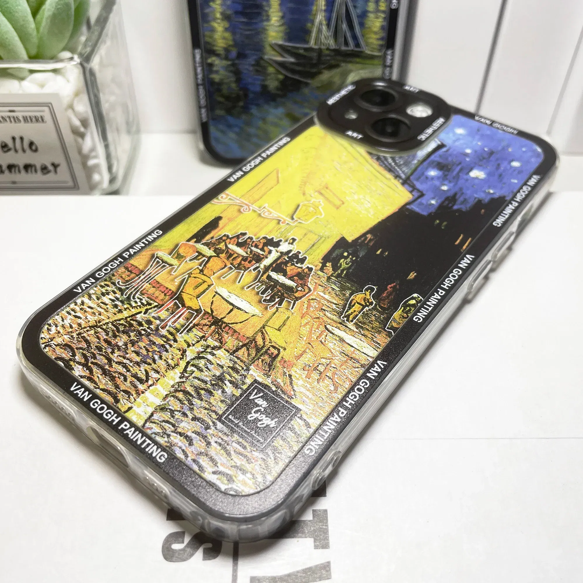 Color: Clear, Material: Plastic - Van Gogh Art Aesthetic Phone Case For iPhone 16 15 14 13 12 11 Pro Max Mini XS X XR SE 8 7 Plus Sunflowers The Starry Night