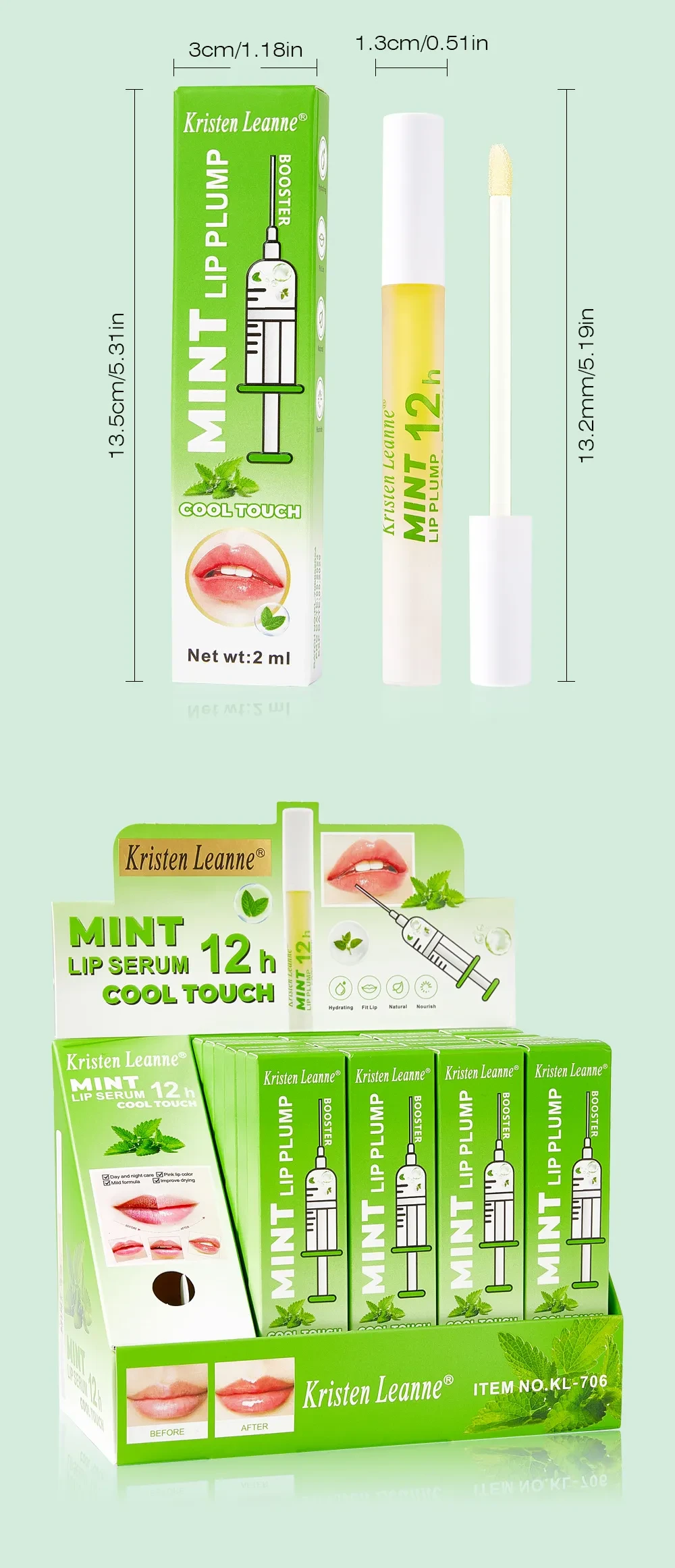Mint Cool And Transparent Lip Oil
