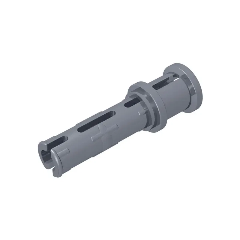 Color: Trans-black - Gobricks 10PCS Bricks Technical Pin 3L with Friction Ridges Lengthwise and Stop Bush Compatible With 32054 Assembles Block