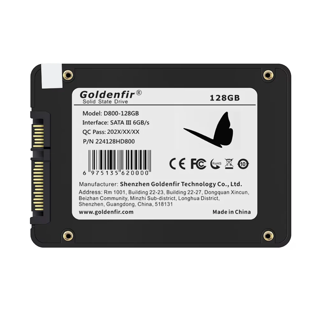 SSD Capacity: 2TB - Goldenfir SSD  128GB SATAIII SSD 512GB 480GB 256GB HD 1TB  500GB  Solid State Hard Disk 2.5 for Laptop