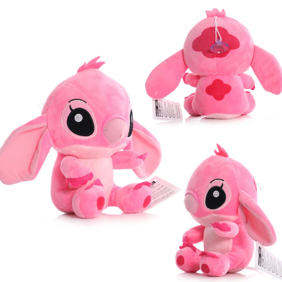 Color: plum - 12cm 20cm 25cm Stitch Stuffed Plush Models Cartoon Stuffed Plush Dolls Anime Plush Baby Toys Kawaii Kids Birthday Gift