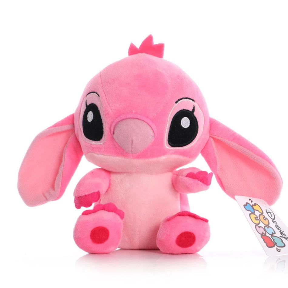 Color: plum - 12cm 20cm 25cm Stitch Stuffed Plush Models Cartoon Stuffed Plush Dolls Anime Plush Baby Toys Kawaii Kids Birthday Gift