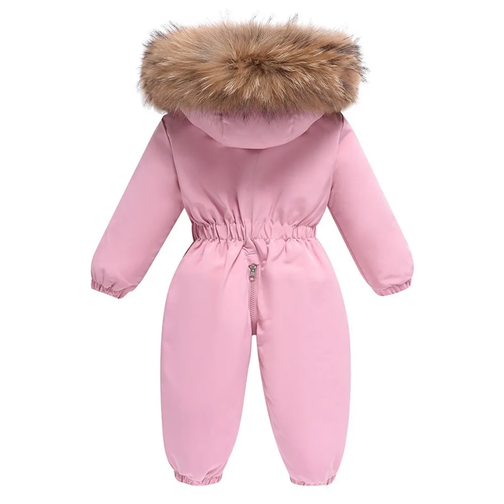 Color: Turquoise, Kid Size: 12M - 2024 New Cute Simple Children's One-piece Down Jacket 1-6 Years Old Outdoor Skiwear Jacket Crawling Suit Boys Girls Onesie