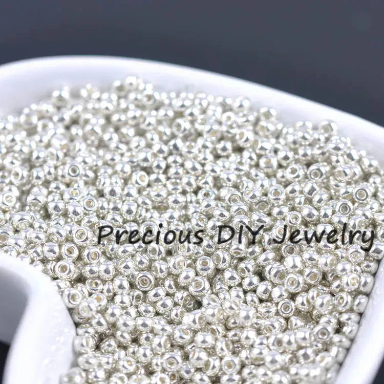 Color: Sky blue, Item Diameter: 3mm - Gold and Silver Color 2mm 3mm 4mm Crystal Glass Spacer beads,Czech Seed Beads For Jewelry Handmade DIY BLUV03X