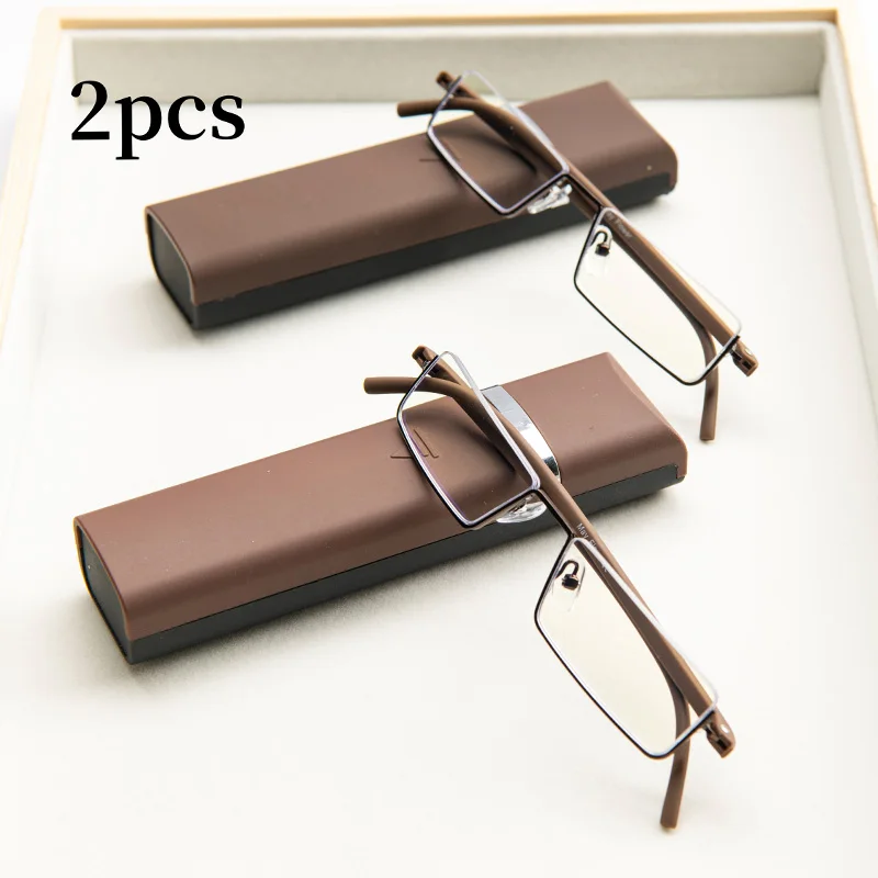 Frame Color: Red, Eye Prescription: +275 - 2Pcs Suit Anti-blue Light Reading Glasses Ultralight TR90 Sport Presbyopia Eyeglasses Women Men Far Sight Eyewaer With Case +1.2